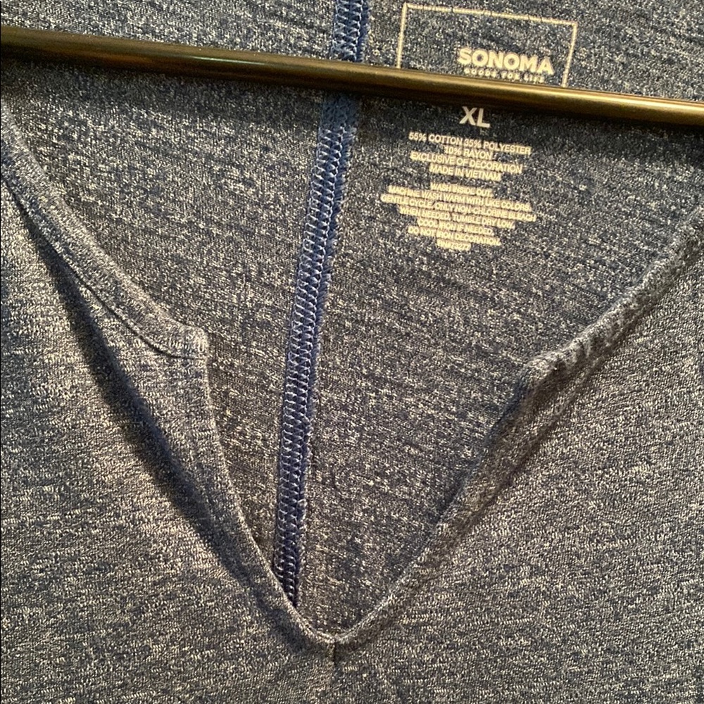 Sonoma Blue Relaxed 3/4 Sleeve T-Shirt - Picture 3 of 7